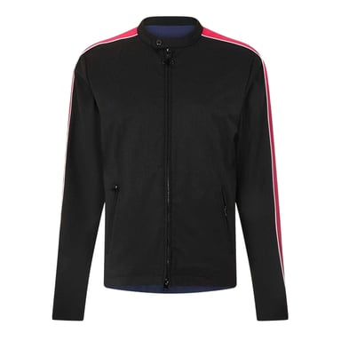 Diesel - Bikerjacke für Herren, Langärmlig (Schwarz/Rot)