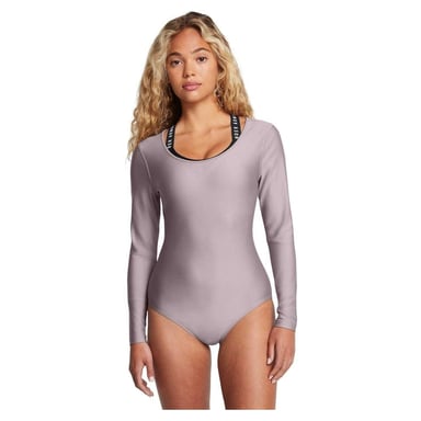 Under Armour - "Vanish" Bodysuit für Damen, Runder Auschnitt, Langärmlig (Grau)