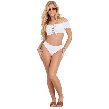 Brave Soul - Bikini Oberteil für Damen, Bandeau (Weiß)
