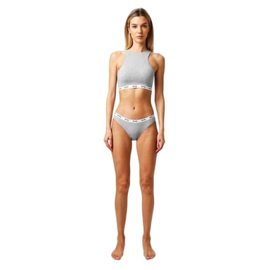 Lonsdale - Sport-BH für Damen, Baumwolle (Grau meliert)