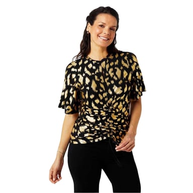 Biba - Oberteil für Damen, Jersey (Braun/Schwarz)