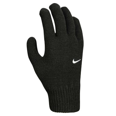 Nike - Swoosh-Handschuhe für Herren/Damen Unisex, Jerseyware, Gerippter Ärmelaufschlag (Schwarz)