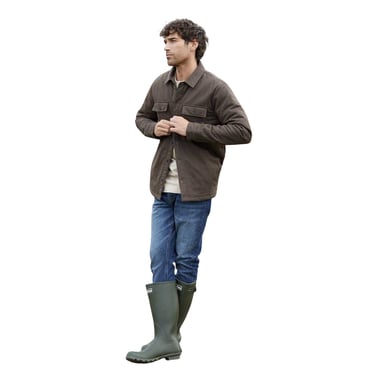 Threadbare - Hemdjacke für Herren (Schokolade)