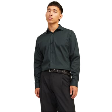 Jack And Jones - "Parker" Hemd für Herren, Schmal, Langärmlig (Dunkles Graugrün)