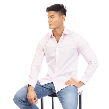 Peter Werth - Hemd für Herren, Regulär, Langärmlig (Pink)