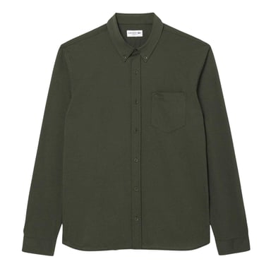 Lacoste - Hemd für Herren, Baumwolljersey, Regulär, Langärmlig (Grün)