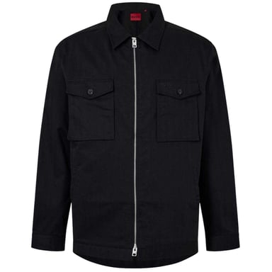 Hugo - Hemdjacke für Herren, Brusttasche (Schwarz)