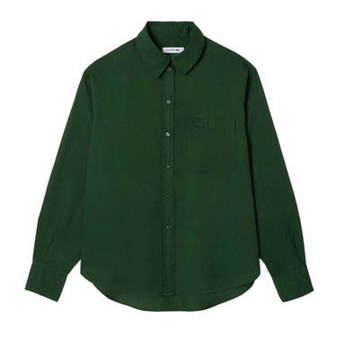 Lacoste - Hemd für Damen, Lyocell (Zellulosefaser), Übergroß (Grün)