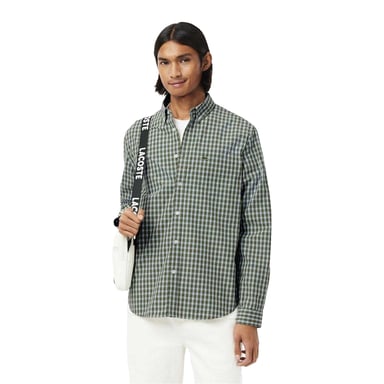 Lacoste - Hemd für Herren, Popelin, Regulär (Khaki)