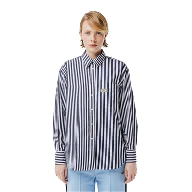Lacoste - "Bandier" Hemd für Damen, Baumwolle (Marine)