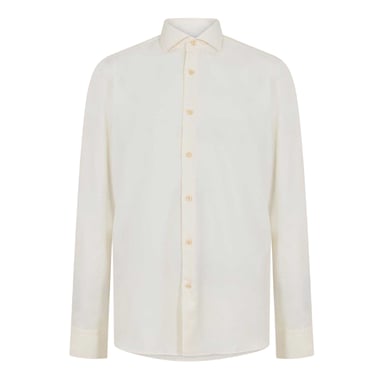 Boss Herren Joe Oxford Hemd mit Spread-Kragen und langen Ärmeln (Weiß)