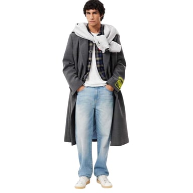 Lacoste - Hemdjacke für Herren, bestickt (Marine)