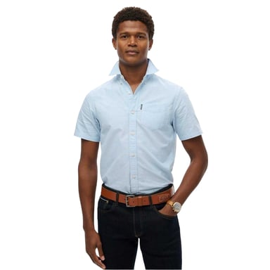 Superdry - Hemd für Herren, Regulär, kurzärmlig (Hellblau)