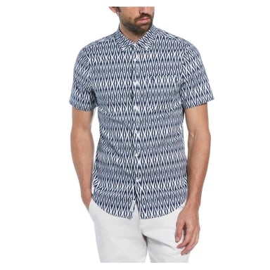 Original Penguin - Hemd für Herren, Regulär, kurzärmlig (Meeresblau)