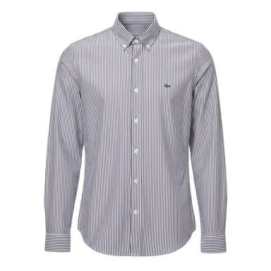 Lacoste - Hemd für Herren, Regulär, Langärmlig (Weiß/Marine)