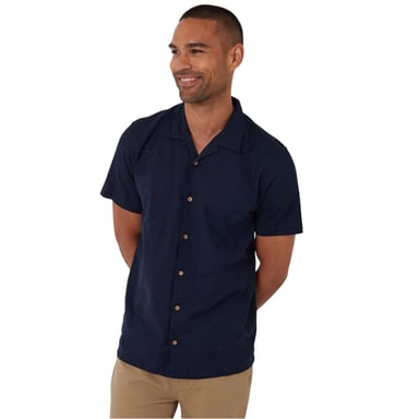 Threadbare - Hemd für Herren, kurzärmlig (Marine)