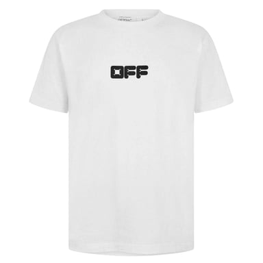 Off White - T-Shirt für Herren, Baumwolle, Schmal (Weiß)