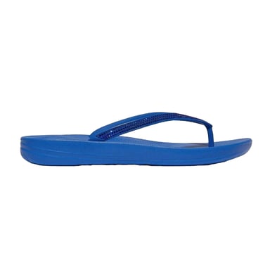 FitFlop - Glitzer Flipflops für Damen, iQushion (graublau)