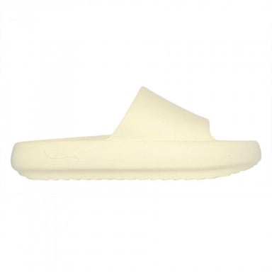 Skechers - Einzelner Riemen Badesandale für Damen, Passt über dem Spann, Flach (Cremefarbe)