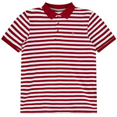 Farah - Poloshirt für Kinder, Garngefärbt (Rot)