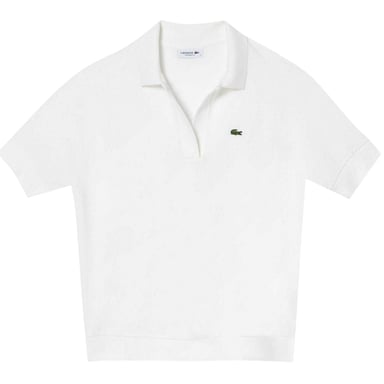 Lacoste - Poloshirt für Damen, lose Passform (Weiß)