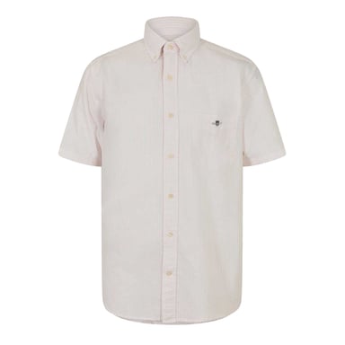 Gant - Button-Down-Hemd für Herren, kurzärmlig (Hellrosa)