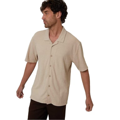 Threadbare - "Selkirk" Hemd für Herren, leger (Steinfarben)