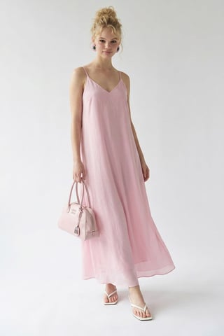 Ärmelloses A-Linien-Maxikleid
