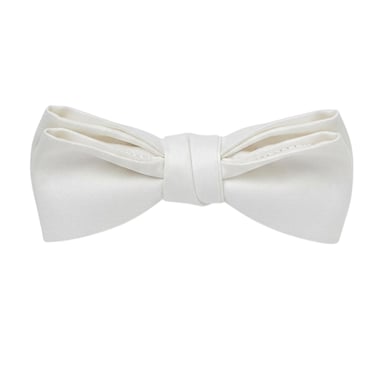 Off White - Fliege, Satin, Formell (Weiß)