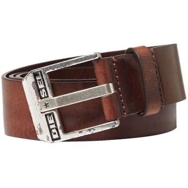 Diesel - "Bluestar" Gürtel für Herren, Büffelleder (Braun)