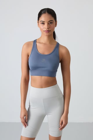 Tailliertes ärmelloses Sport-Crop-Top