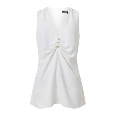 French Connection - Bluse für Damen, leger (Weiß)