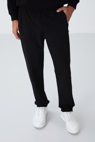 Herren Slim-Fit Geradebeinte Sweatpants
