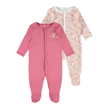 Name It - Schlafanzug für Baby-Girls, Langärmlig (2er-Pack) (Rosa)