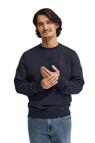 Sweatshirt marineblau im Relaxed Fit mit Rigby Go Stickerei
