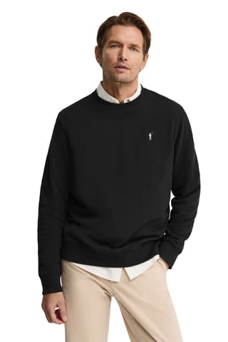 Sweatshirt schwarz im Relaxed Fit mit Rigby Go Stickerei