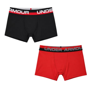Under Armour 2er-Pack Kinder Schwarz/Rot Boxershorts