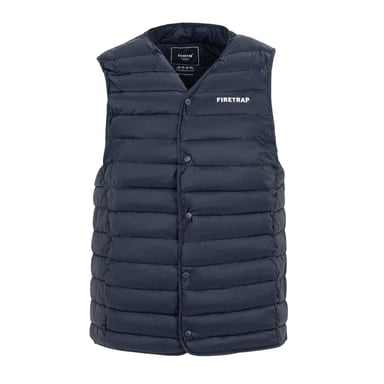 Firetrap - Weste für Herren, Gesteppt (Marine)