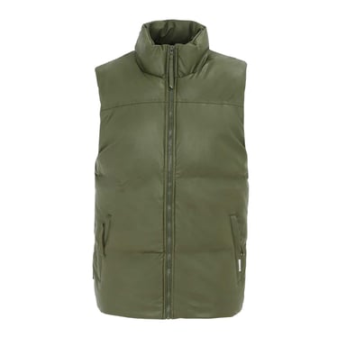 Firetrap - Weste für Herren, Wattiert, PU (Armee-Grün)