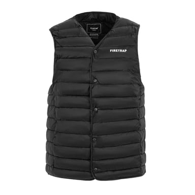 Firetrap - Weste für Herren, Gesteppt (Schwarz)