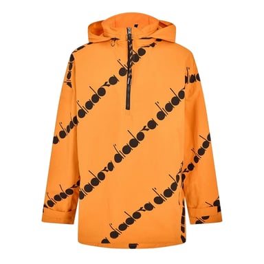 Diadora - Anorak für Herren (Orange/Schwarz)