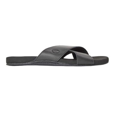 Timberland - "Seaton Bay" Kreuzriemen Pantoffeln für Herren, Leder (Samtschwarz)
