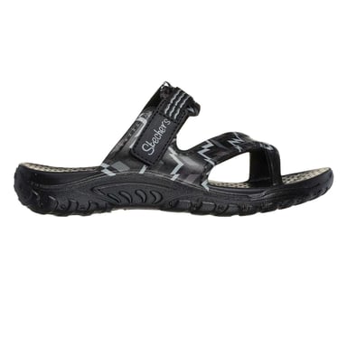 Skechers - "Reggae" Zickzack Sandalen für Damen (Schwarz/Grau)