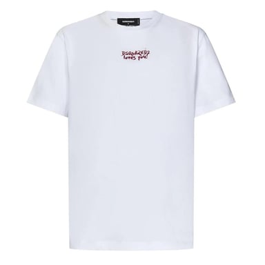 DSquared2 - "Loves You" T-Shirt für Herren (Weiß)