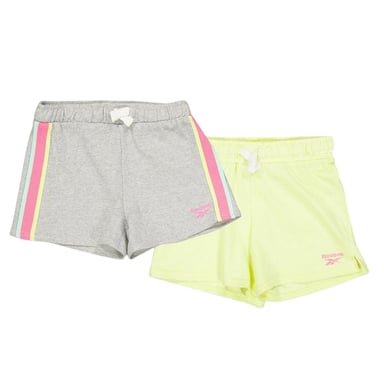Reebok - Shorts für Mädchen (2er-Pack) (Hellgrau meliert)