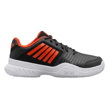 K-Swiss - "Court Express Omni" Tennisschuhe für Damen, Leder (Schwarz/Orange)
