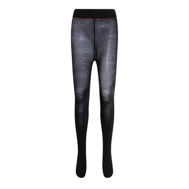 Hugo - Strumpfhosen für Damen, Logo, Leo-Muster (Schwarz)