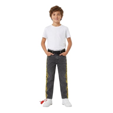 Off White - Jeans für Kinder (Grau/Gelb)