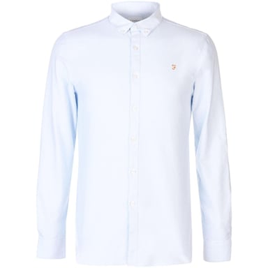 Farah - Button-Down-Hemd für Herren, Oxford-Stil, Langärmlig (Himmelblau)