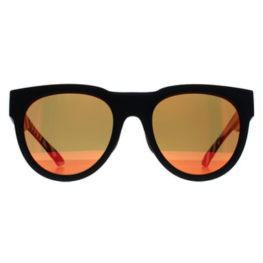 Smith Crusader S37 X6 schwarz weißes Muster chromapop Sonne rot Spiegel Sonnenbrille